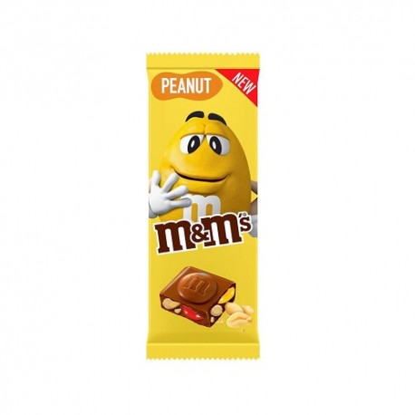 شکلات تخته ایی ام اند امز با طعم بادام زمینی 165 گرم M&M`s